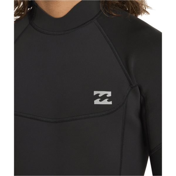 2026 Billabong Mens Absolute 3/2mm Flatlock Back Zip Wetsuit 24AW211601 - Black